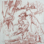 XL - Vintage Y2K American Vintage T-Shirts ink sketch tarzan - White Periodsize Xl - XL