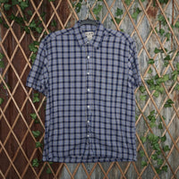 L - Vintage Y2K American Vintage Shirts plaid button - Blue - L