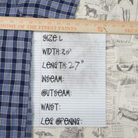 L - Vintage Y2K American Vintage Shirts plaid button - Blue - L