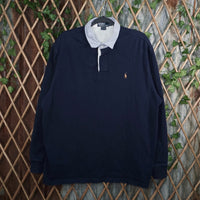 XL - Vintage Y2K Polo Ralph Lauren T-Shirts heavyweight - Blue - XL