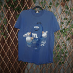 L - Vintage Y2K American Vintage T-Shirts blue m&m swimming - L