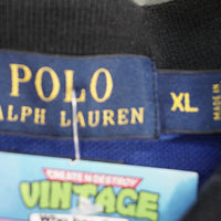 XL - Vintage Y2K Polo Ralph Lauren T-Shirts big pony - Blue - XL