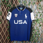 XL - Vintage Y2K Polo Ralph Lauren T-Shirts big pony - Blue - XL