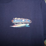 L - Vintage Y2K American Vintage T-Shirts delta sport boats - Blue - L