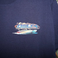 L - Vintage Y2K American Vintage T-Shirts delta sport boats - Blue - L