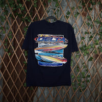 L - Vintage Y2K American Vintage T-Shirts delta sport boats - Blue - L