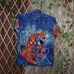 S - Vintage Y2K Marvel Comics Shirts alp web crawlers spider - Blue - S