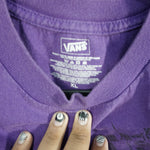 XL - Vintage Y2K Vans T-Shirts big graphic grunge skate - Purple - XL