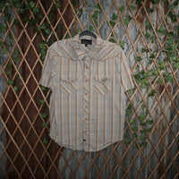 L - Vintage Y2K Vans Shirts pearl snap western button skate - Green - L