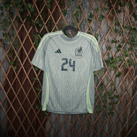 XL - Vintage Y2K Adidas T-Shirts mexico aztec aop soccer - Green - XL