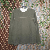 L - Vintage Y2K American Religion T-Shirts heavyweight long - Green - L