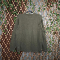 L - Vintage Y2K American Religion T-Shirts heavyweight long - Green - L