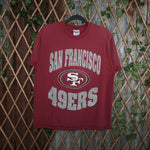 L - Vintage Y2K Nfl T-Shirts san francisco 49ers niners - Red - L
