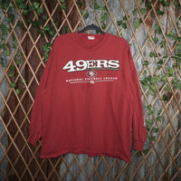L - Vintage Y2K Nfl T-Shirts 49ers san francisco niners bay - Red - L
