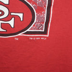 L - Vintage Y2K Logo 7 T-Shirts nfl 49ers san francisco - Red - L