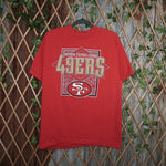 L - Vintage Y2K Logo 7 T-Shirts nfl 49ers san francisco - Red - L