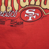 L - Vintage Y2K Salem T-Shirts joe montana san francisco - Red - L
