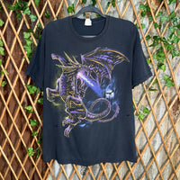 Vintage Y2K dragon castle majestic myth fantasy 2000s tshirt