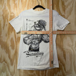 Vintage Y2K Popeye cartoon 2010s jersey shore parody t-shirt