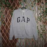 Medium - Vintage Y2K gap 2000s embroidered zip up hoodie