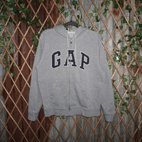 Medium - Vintage Y2K gap 2000s embroidered zip up hoodie