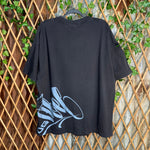 Vintage Y2K og ABEL tribal jumbo print 2000s pin up t-shirt