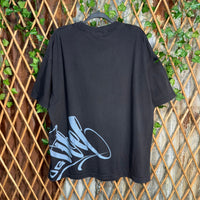 Vintage Y2K og ABEL tribal jumbo print 2000s pin up t-shirt