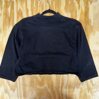 Vintage y2k la gear graffiti street gym cropped L/S t-shirt