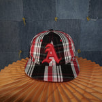 OSFA - Vintage / Y2K Plaid Embroidered Oakland A's Snap Hat