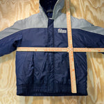 Vintage Y2K New England Patriots NFL 2000s zip puffer jacket