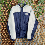 Vintage Y2K New England Patriots NFL 2000s zip puffer jacket