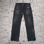 34x32 - Vintage Y2K Levi’s 501 wash faded black denim jeans