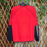 Vintage Y2K side out motocross dirtbike double sleeve tshirt