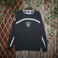 Medium -Vintage Y2K Oakland Raiders embroider nfl sweatshirt