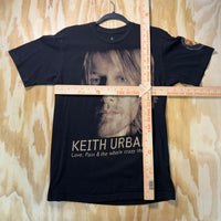 Vintage Y2K Keith Urban singer 00s world tour concert tshirt