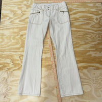 Vintage y2k calvin klein womens khaki pocket flare jeans