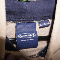 XL - Vintage Y2K side out embroider surf skate 2000s hoodie