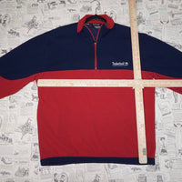 Large - Vintage Y2K Timberland 1/4 zip embroider sweatshirt