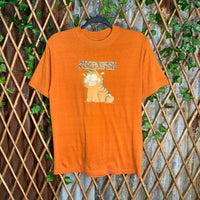 Vintage Y2K never trust garfield 1980s comic cartoon t-shirt