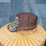 OSFA - Vintage Y2K grunge femme 2000s cadet military cap hat