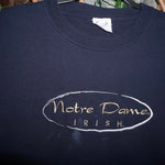 Large - Vintage Y2K Notre Dame UNI Irish embroider 90s shirt