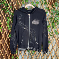 Vintage Y2K BCBG rhinestone aop rhinestone 00s femme hoodie