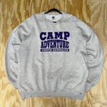 Vintage camp adventure youth services 1990s russel crewneck