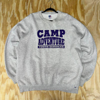 Vintage camp adventure youth services 1990s russel crewneck