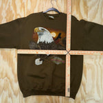 Vintage y2k fieldmaster wildlife bald eagle 1990s crewneck