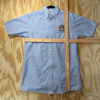 Vintage Y2K 76 gasoline checkered flag racing 1990s polo tee