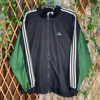 Vintage y2k adidas 1990s 2 tone embroider windbreaker jacket