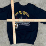 Vintage 80s uss missouri bb63 crewneck sweatshirt