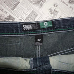 32 - Vintage / Y2K South Pole dark denim green tab