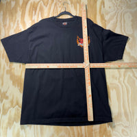 Vintage Y2K Harley Davidson motorcycle 2000s flame t-shirt